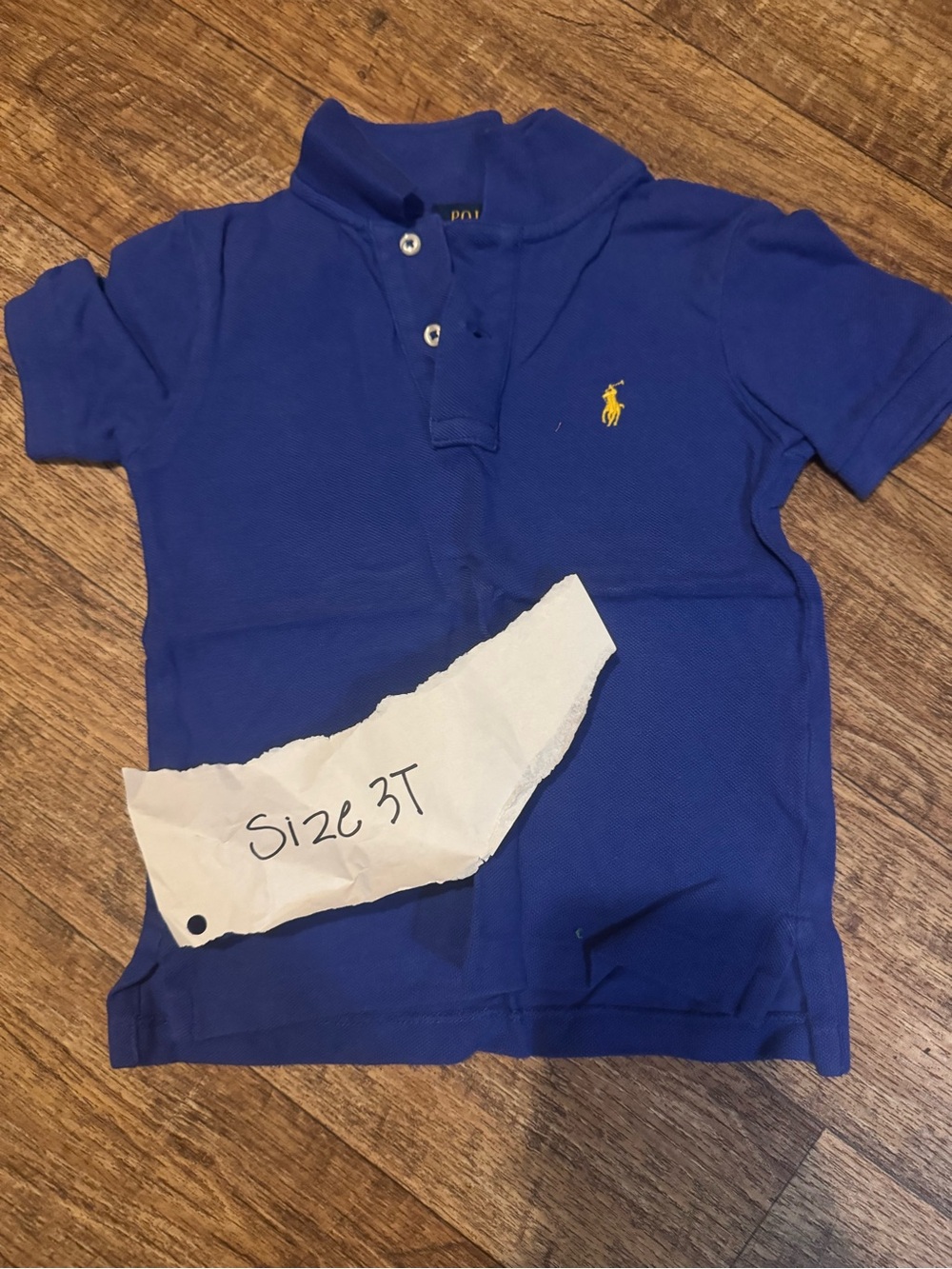 Ralph Lauren Kids Polo in Royal Blue with Yellow Pony